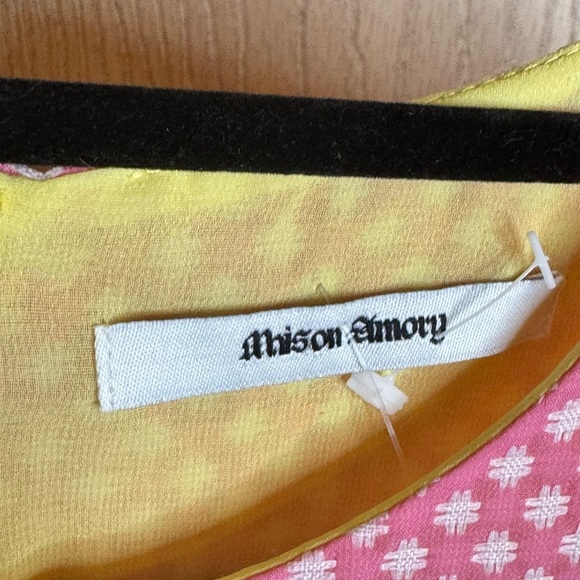 Maison Amory Pink Polka Dot Dress - Picture 6 of 6